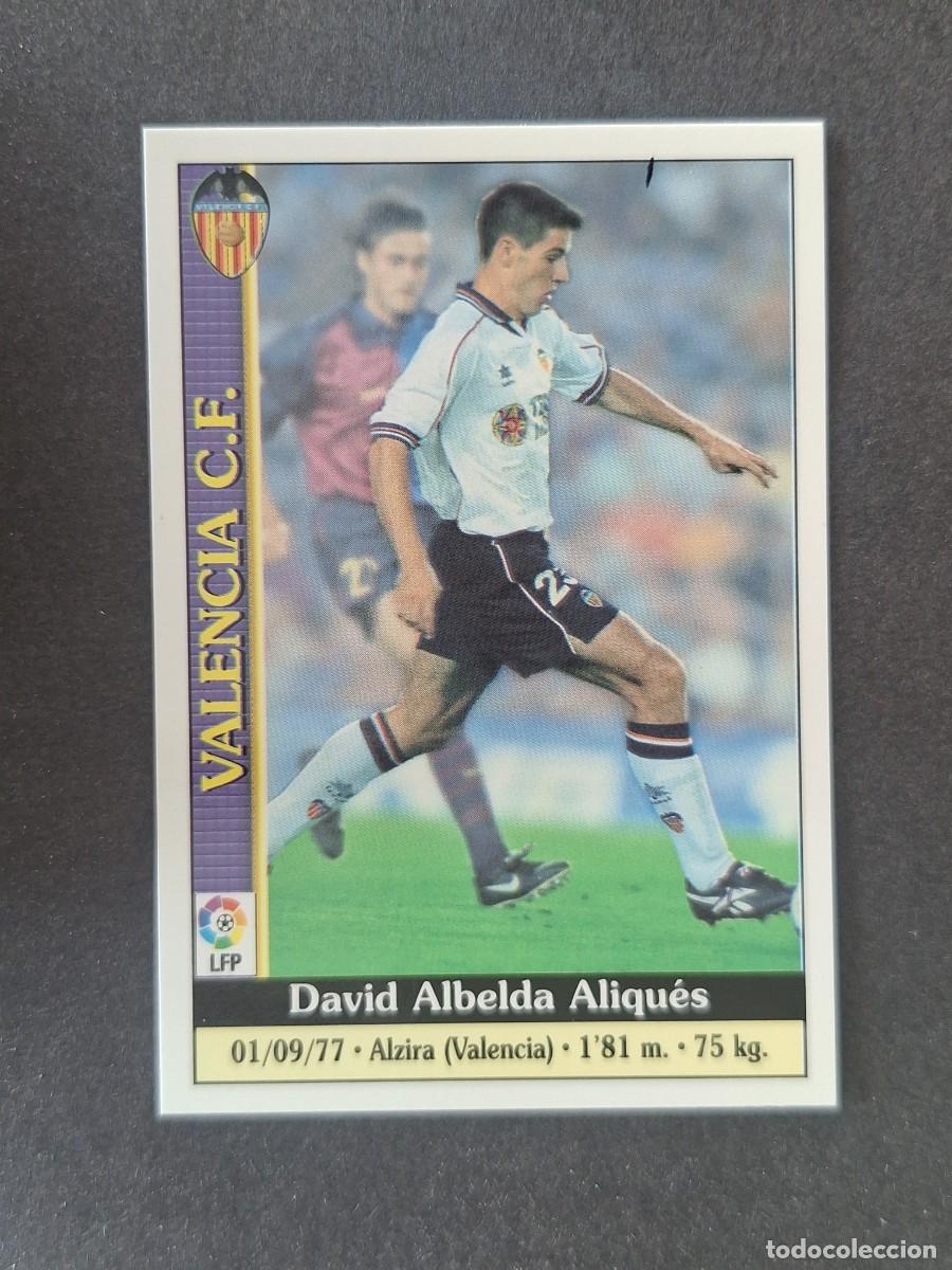 Fu&szlig;ball-Sticker: L1 ALBELDA VALENCIA C. F. 67 MUNDICROMO LAS FICHAS DE LA LIGA 2000 99 00