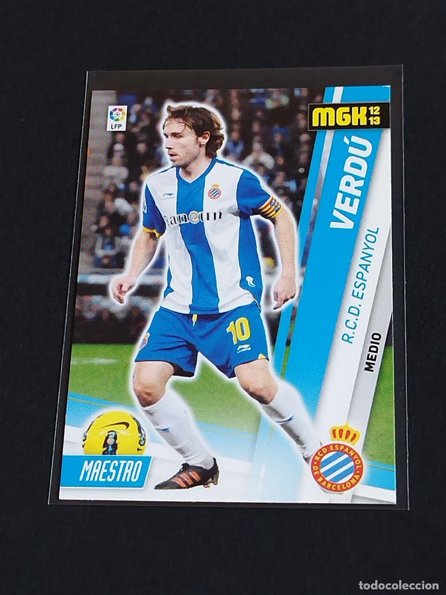 Fu&szlig;ball-Sticker: VERD&Uacute; #121 RCD ESPANYOL - PANINI MEGACRACKS LA LIGA 2012 2013 - MGK 12 13 CROMO FUTBOL