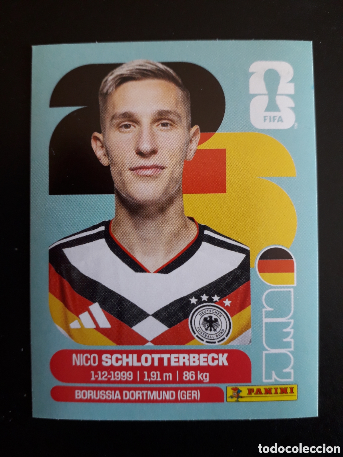 Cartes &agrave; collectionner de Football: SCHLOTTERBECK ALEMANIA GER 5 MUNDIAL F&Uacute;TBOL 2026 FIFA WORLD CUP PANINI SIN PEGAR PEDIDO M&Iacute;NIMO 3&euro;