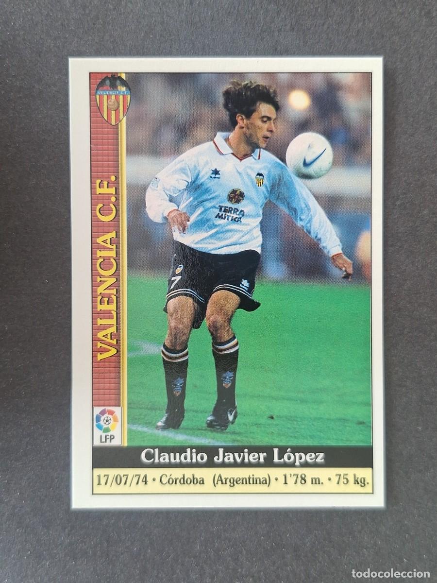 Cartes &agrave; collectionner de Football: L1 CLAUDIO LOPEZ VALENCIA C. F. 72 MUNDICROMO LAS FICHAS DE LA LIGA 2000 99 00