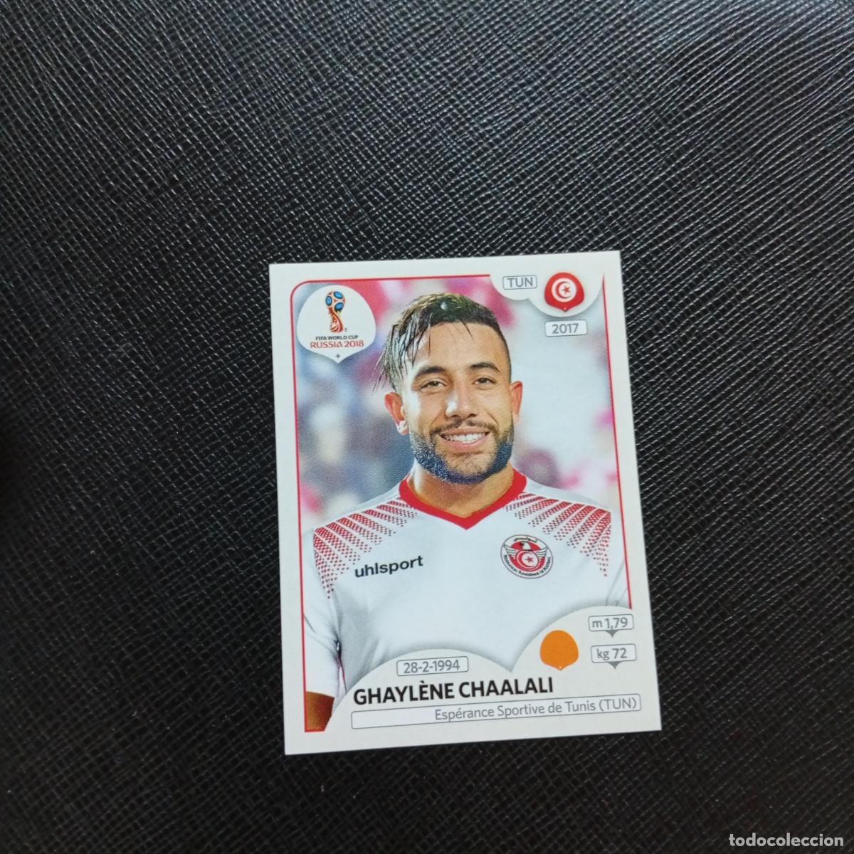 Cartes &agrave; collectionner de Football: 564 GHAYLENE CHAALALI TUNEZ PANINI MUNDIAL RUSIA 2018 CROMO FUTBOL 18 - SIN PEGAR - CJ2