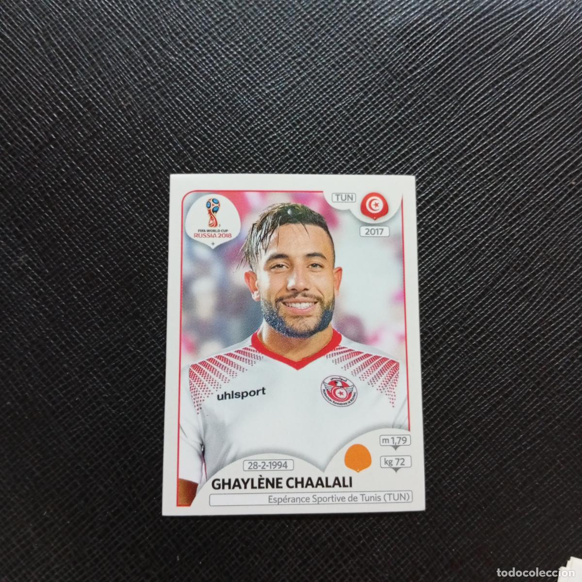 Cartes &agrave; collectionner de Football: 564 GHAYLENE CHAALALI TUNEZ PANINI MUNDIAL RUSIA 2018 CROMO FUTBOL 18 - SIN PEGAR - CJ2