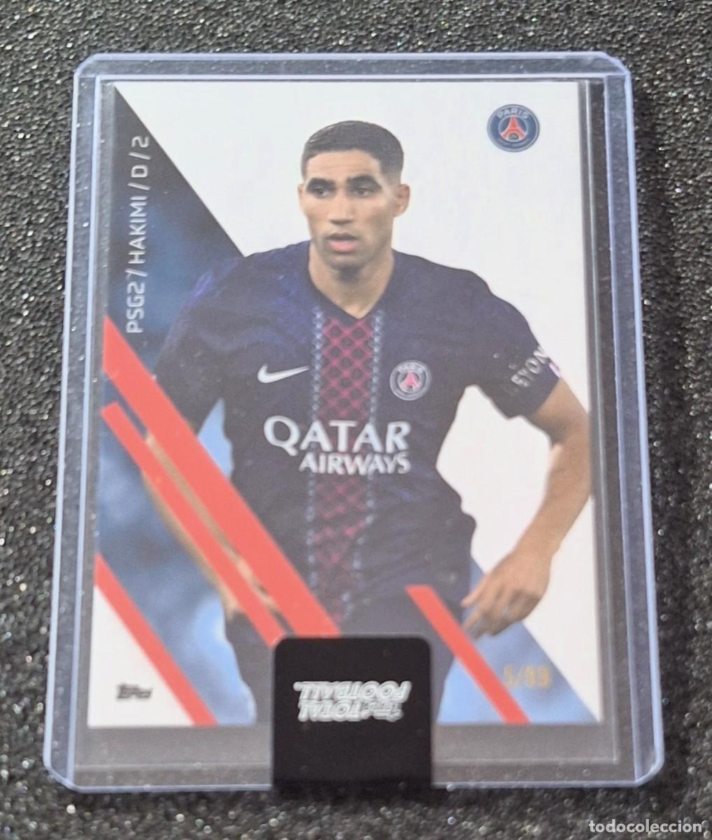 Cromos de f&uacute;tbol: Achraf Hakimi Paris Saint-Germain PSG Topps Total Football 5/99