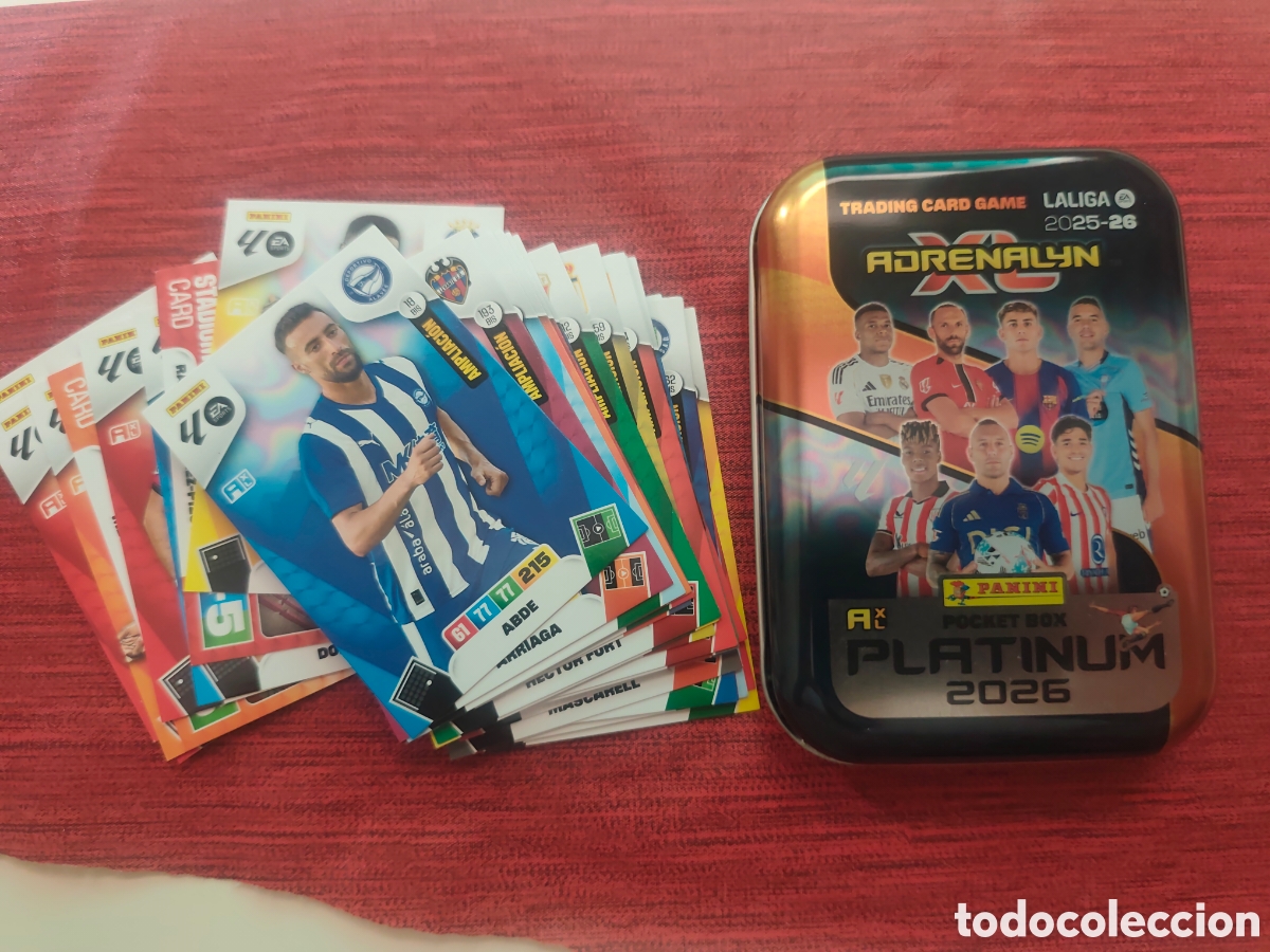 Cromos de Futebol: LATA POCKET BOX PLATINUM ADRENALYN LIGA 2025 2026