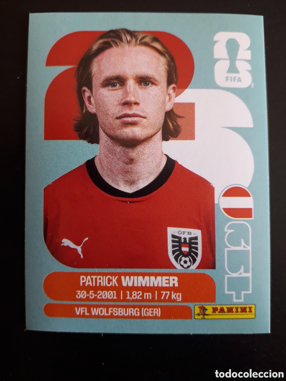 Cromos de f&uacute;tbol: WIMMER AUSTRIA AUT 17 MUNDIAL F&Uacute;TBOL 2026 FIFA WORLD CUP PANINI SIN PEGAR PEDIDO M&Iacute;NIMO 3&euro;