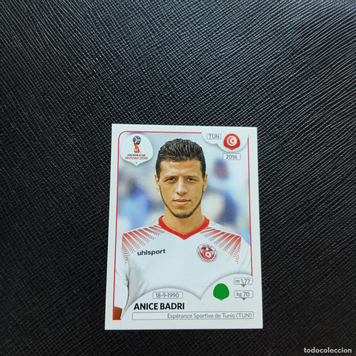 Cromos de f&uacute;tbol: 570 ANICE BADRI TUNEZ PANINI MUNDIAL RUSIA 2018 CROMO FUTBOL 18 - SIN PEGAR - CJ2 .
