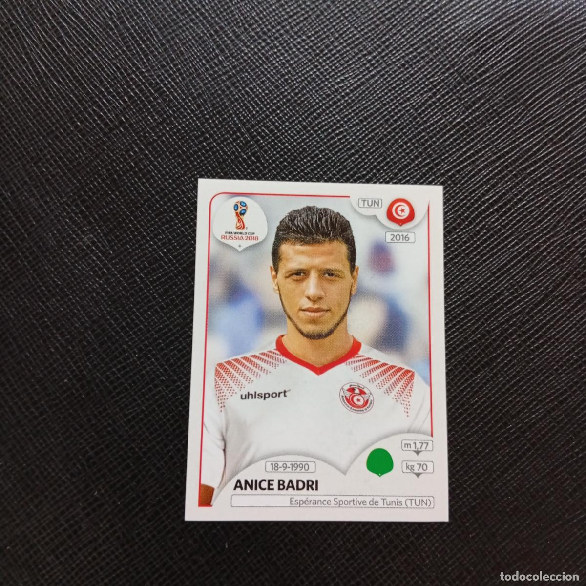 Cromos de f&uacute;tbol: 570 ANICE BADRI TUNEZ PANINI MUNDIAL RUSIA 2018 CROMO FUTBOL 18 - SIN PEGAR - CJ2 .