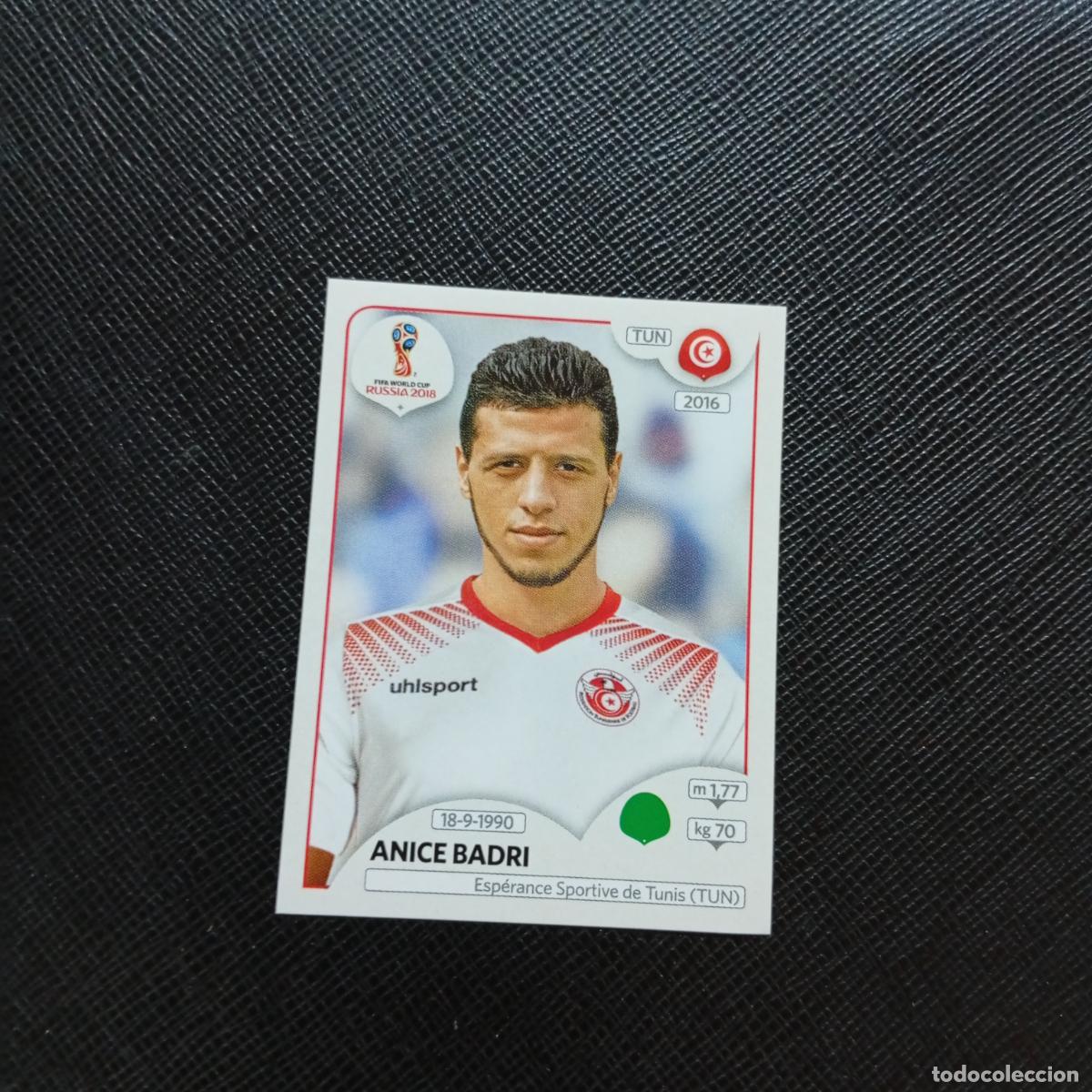 Cromos de f&uacute;tbol: 570 ANICE BADRI TUNEZ PANINI MUNDIAL RUSIA 2018 CROMO FUTBOL 18 - SIN PEGAR - CJ2 .