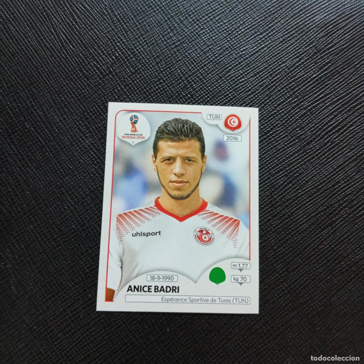 Cromos de f&uacute;tbol: 570 ANICE BADRI TUNEZ PANINI MUNDIAL RUSIA 2018 CROMO FUTBOL 18 - SIN PEGAR - CJ2 .