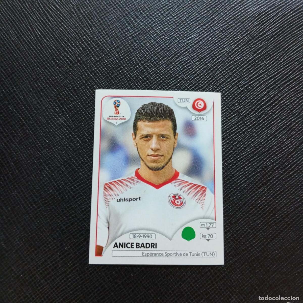 Cromos de f&uacute;tbol: 570 ANICE BADRI TUNEZ PANINI MUNDIAL RUSIA 2018 CROMO FUTBOL 18 - SIN PEGAR - CJ2