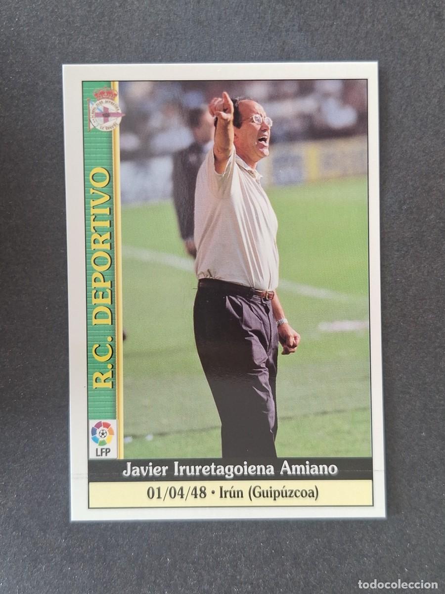 Fu&szlig;ball-Sticker: L1 IRURETA ENTRENADOR DEPORTIVO DE LA CORU&Ntilde;A 92 MUNDICROMO LAS FICHAS DE LA LIGA 2000 99 00