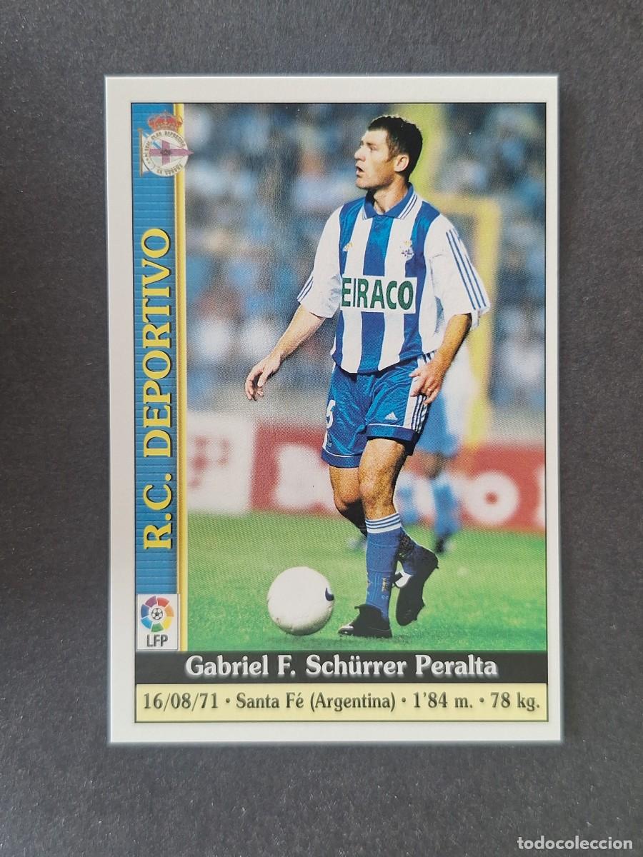Cromos de f&uacute;tbol: L1 SCH&Uuml;RRER DEPORTIVO DE LA CORU&Ntilde;A 97 MUNDICROMO LAS FICHAS DE LA LIGA 2000 99 00