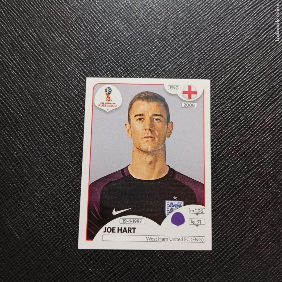 Football Stickers: 574 JOE HART INGLATERRA PANINI MUNDIAL RUSIA 2018 CROMO FUTBOL 18 - SIN PEGAR - CJ2 ...
