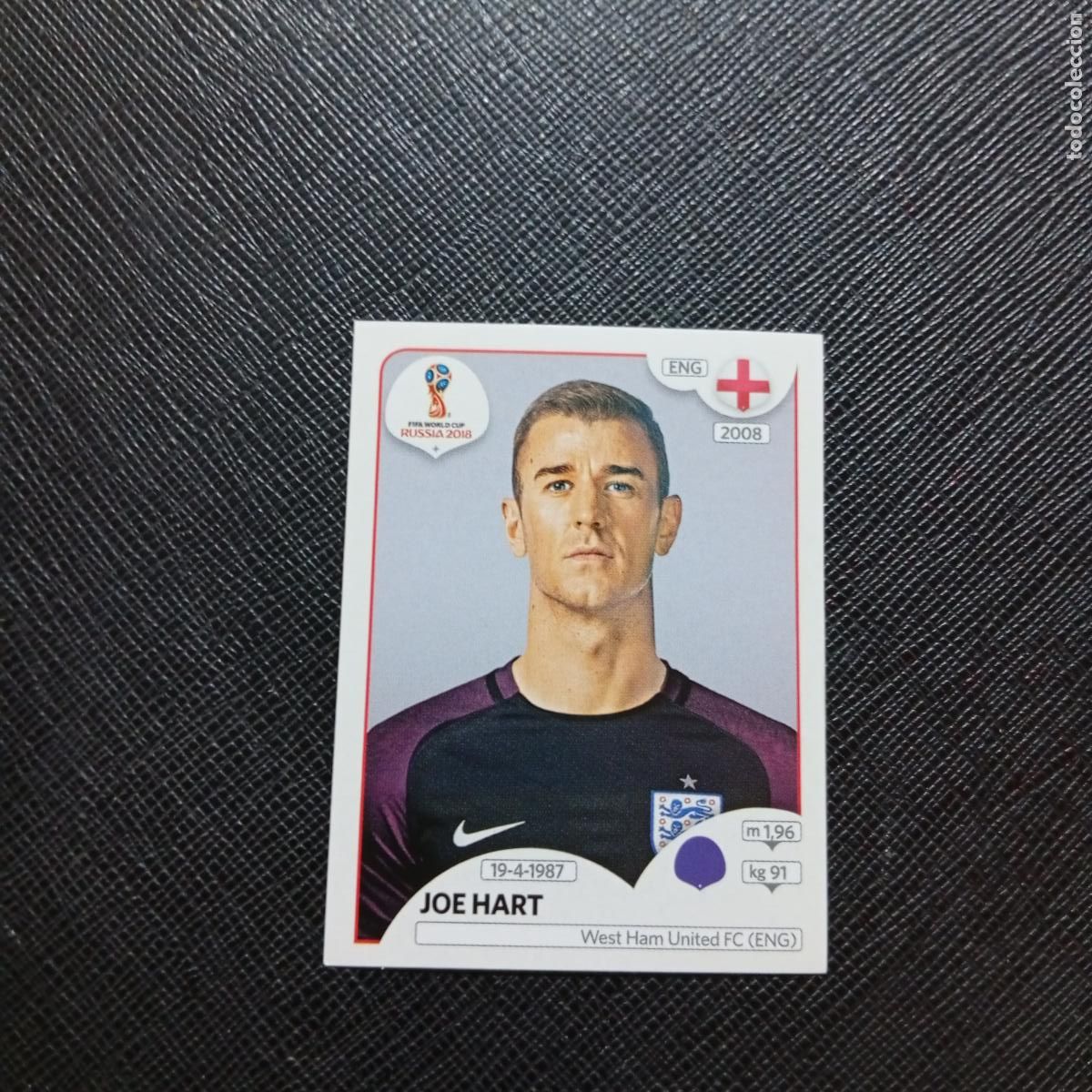 Football Stickers: 574 JOE HART INGLATERRA PANINI MUNDIAL RUSIA 2018 CROMO FUTBOL 18 - SIN PEGAR - CJ2 ..
