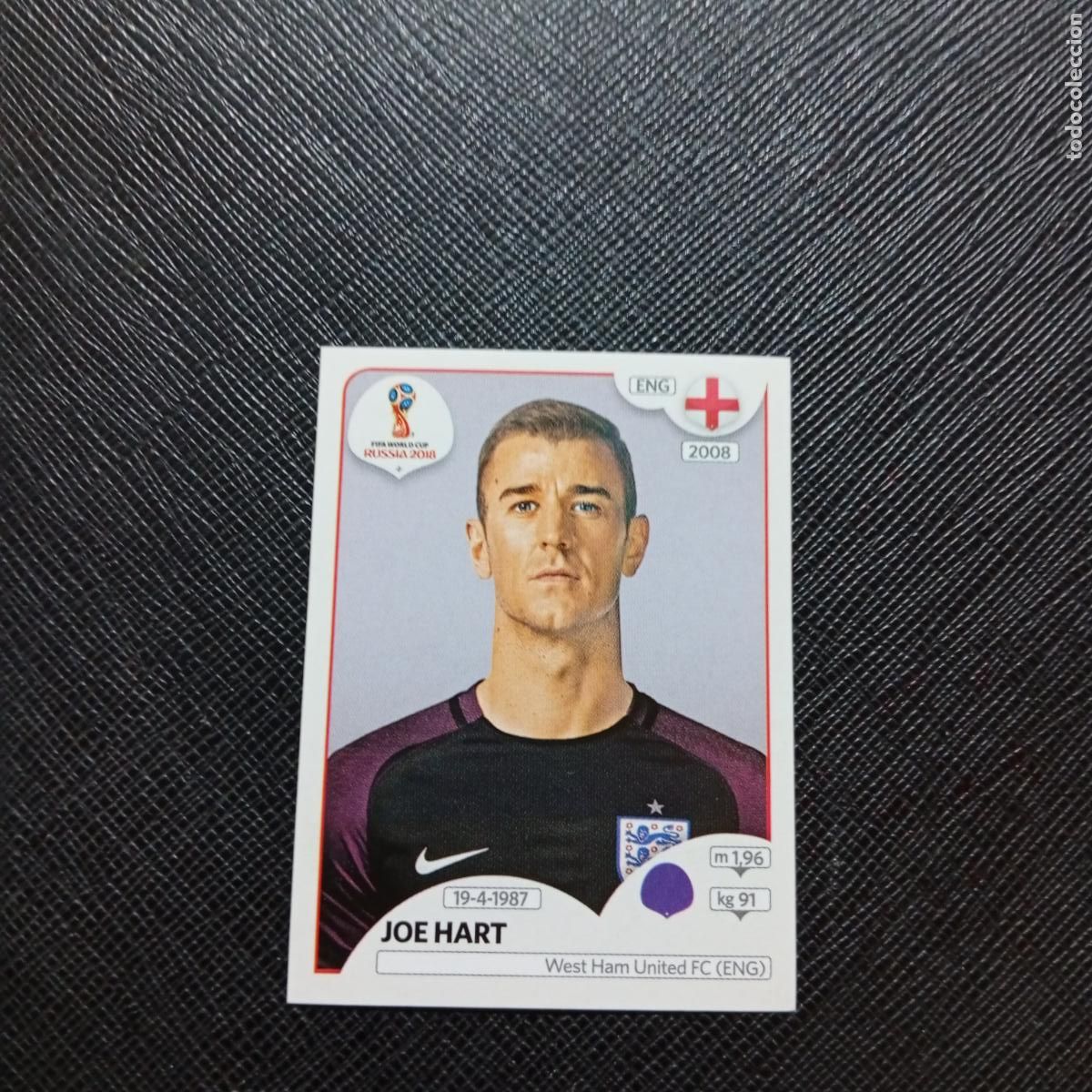 Cromos de Futebol: 574 JOE HART INGLATERRA PANINI MUNDIAL RUSIA 2018 CROMO FUTBOL 18 - SIN PEGAR - CJ2 .