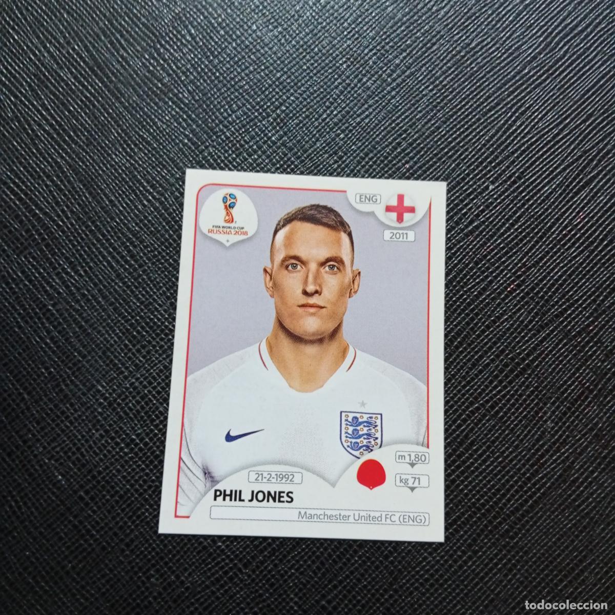 Fu&szlig;ball-Sticker: 581 PHIL JONES INGLATERRA PANINI MUNDIAL RUSIA 2018 CROMO FUTBOL 18 - SIN PEGAR - CJ2