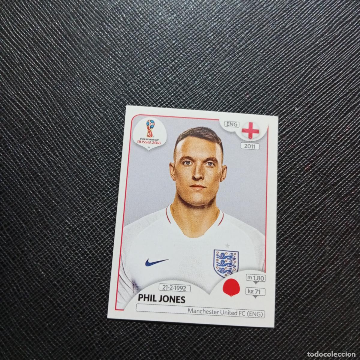 Fu&szlig;ball-Sticker: 581 PHIL JONES INGLATERRA PANINI MUNDIAL RUSIA 2018 CROMO FUTBOL 18 - SIN PEGAR - CJ2
