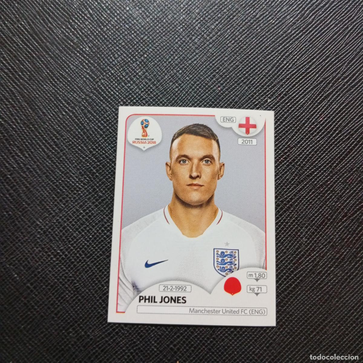 Fu&szlig;ball-Sticker: 581 PHIL JONES INGLATERRA PANINI MUNDIAL RUSIA 2018 CROMO FUTBOL 18 - SIN PEGAR - CJ2 .
