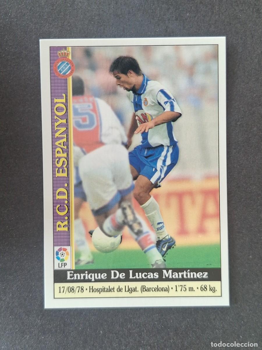 Cromos de Futebol: L1 DE LUCAS R. C. D. ESPA&Ntilde;OL 120 MUNDICROMO LAS FICHAS DE LA LIGA 2000 99 00