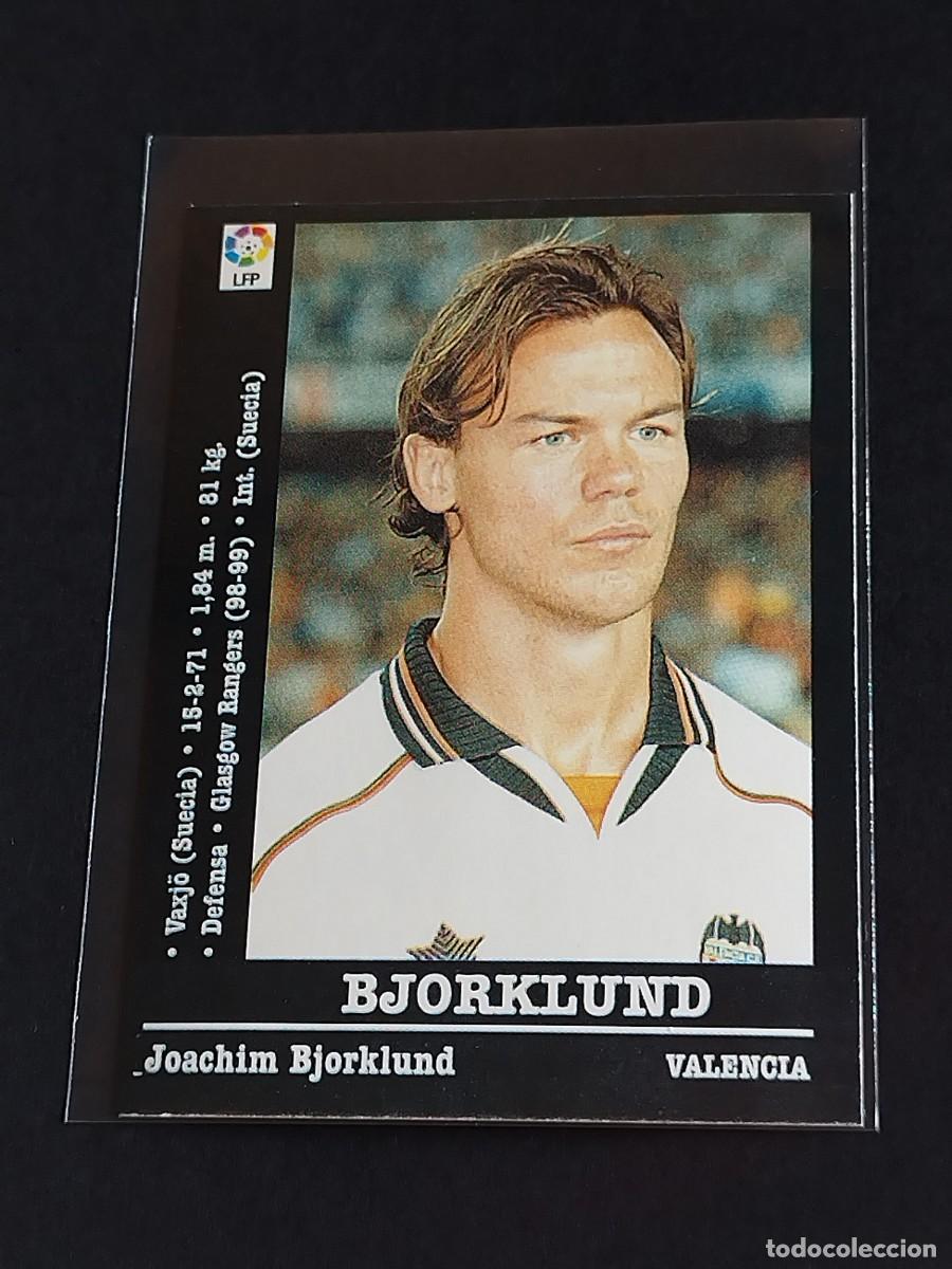 Cromos de Futebol: BJORKLUND #40 VALENCIA CF - LA LIGA 2000 2001 - PANINI SPORTS 00 01 NUNCA PEGADO