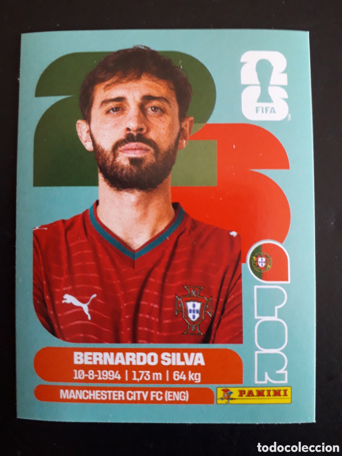 Cromos de f&uacute;tbol: BERNARDO SILVA PORTUGAL POR 9 MUNDIAL F&Uacute;TBOL 2026 FIFA WORLD CUP PANINI SIN PEGAR PEDIDO M&Iacute;NIMO 3&euro;.