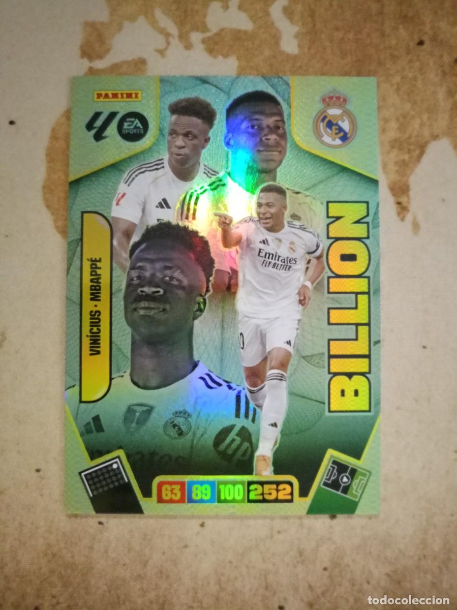 Cromos de f&uacute;tbol: Billion VINICIUS-MBAPP&Eacute; Adrenalyn 2025-26