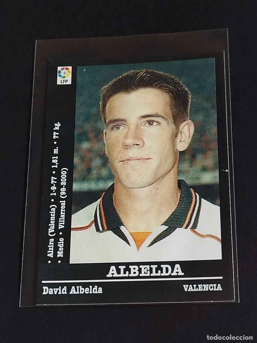 Cromos de f&uacute;tbol: ALBELDA #43 VALENCIA CF - LA LIGA 2000 2001 - PANINI SPORTS 00 01 NUNCA PEGADO
