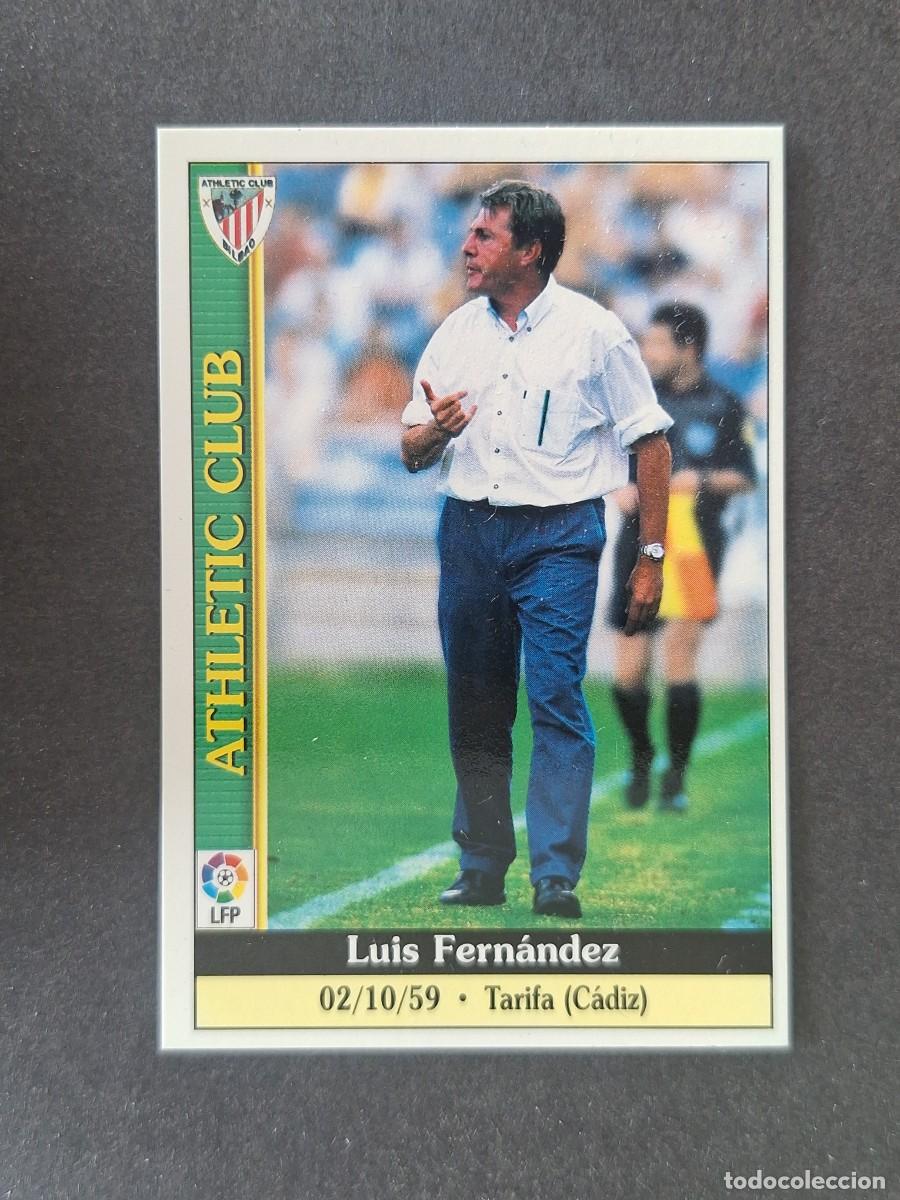 Cromos de Futebol: L1 LUIS FERNANDEZ ENTRENADOR ATHLETIC CLUB DE BILBAO 128 MUNDICROMO LAS FICHAS DE LA LIGA 2000 99 00