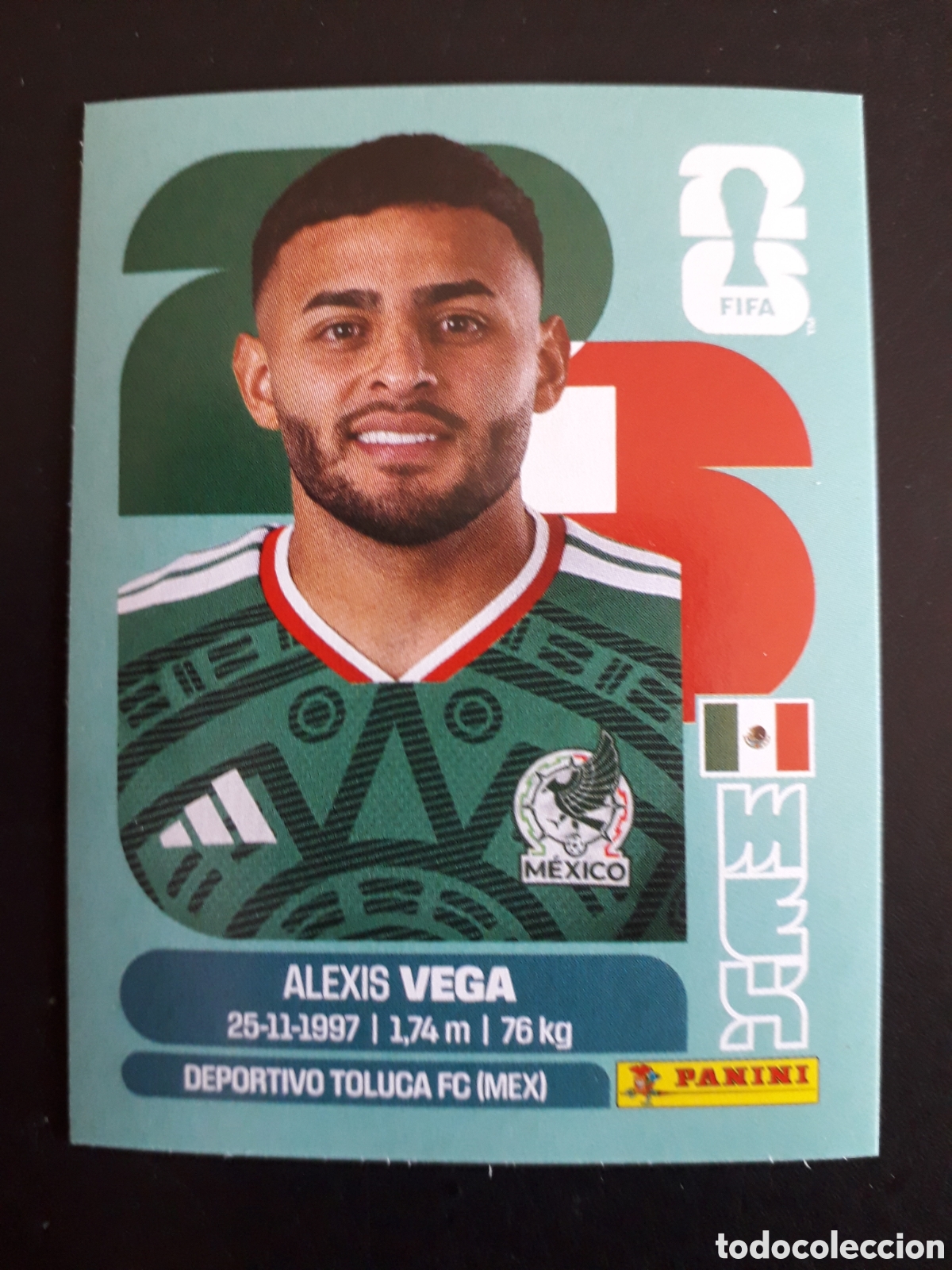 Cromos de Futebol: VEGA M&Eacute;XICO MEX 18 MUNDIAL F&Uacute;TBOL 2026 FIFA WORLD CUP PANINI SIN PEGAR PEDIDO M&Iacute;NIMO 3&euro;