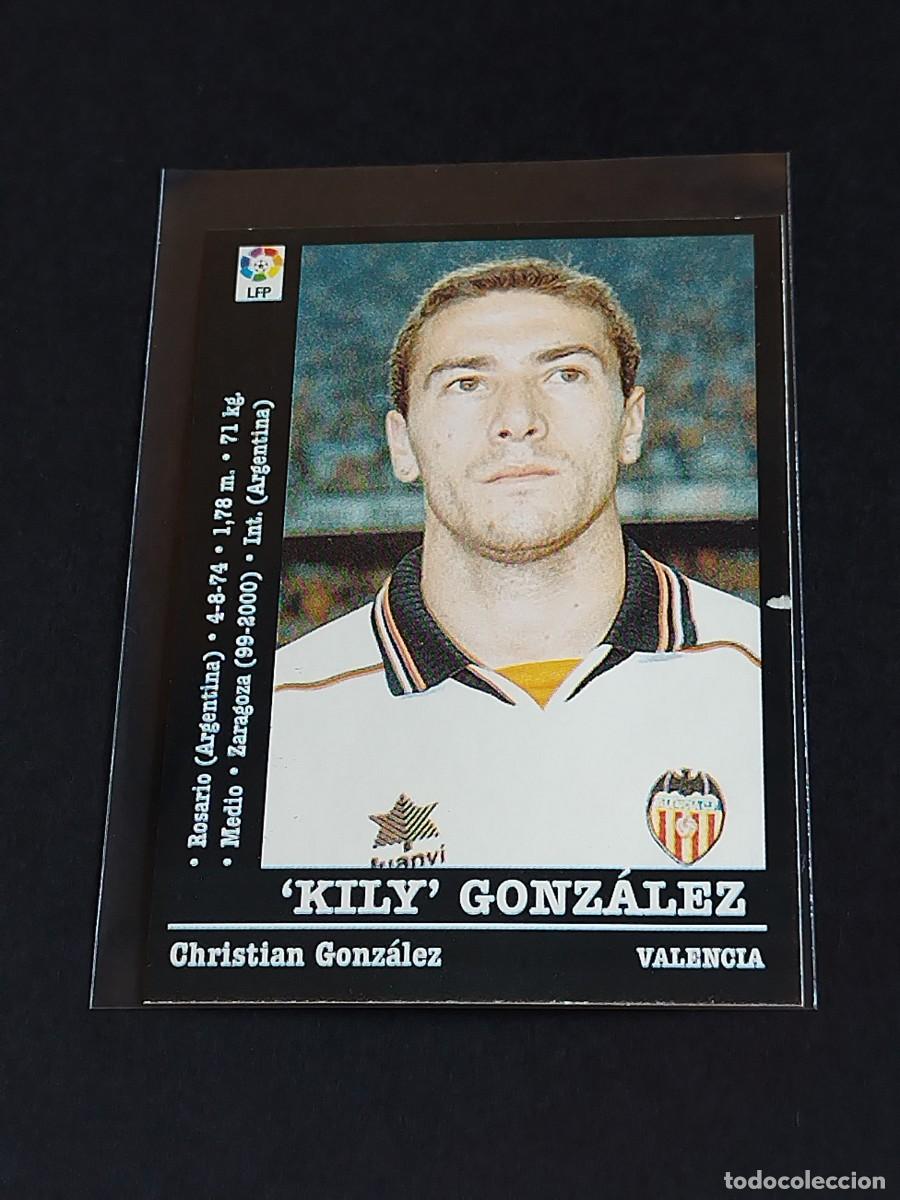 Cromos de Futebol: KILY GONZ&Aacute;LEZ #47 VALENCIA CF - LA LIGA 2000 2001 - PANINI SPORTS 00 01 NUNCA PEGADO
