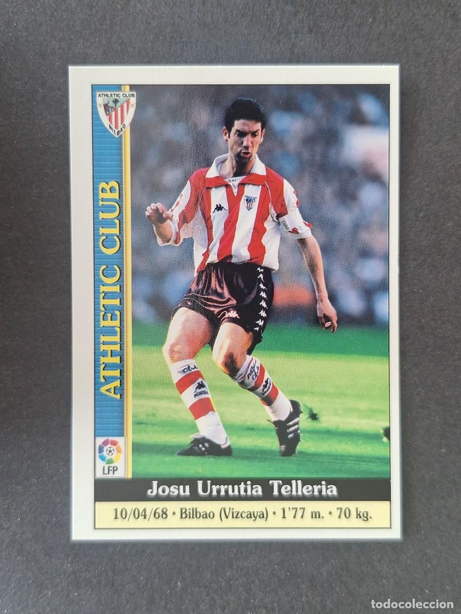 Cromos de f&uacute;tbol: L1 URRUTIA ATHLETIC CLUB DE BILBAO 137 MUNDICROMO LAS FICHAS DE LA LIGA 2000 99 00