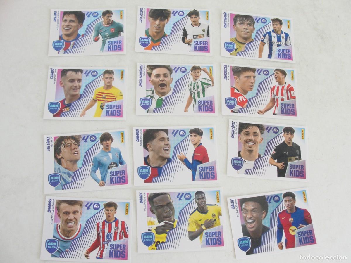 Cromos de f&uacute;tbol: ESTE 2025 2026 LOTE 12 SUPER KIDS - NUNCA PEGADOS / SIN USAR- ABRID PARA LISTA