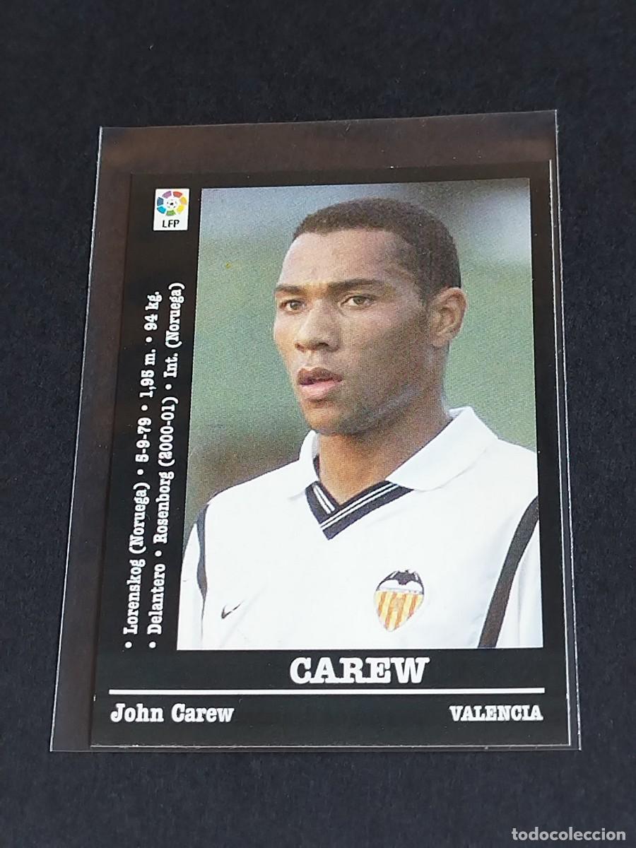Cromos de f&uacute;tbol: CAREW DOBLE VERSI&Oacute;N DIF&Iacute;CIL #49 VALENCIA CF - LA LIGA 2000 2001 - PANINI SPORTS 00 01 NUNCA PEGADO