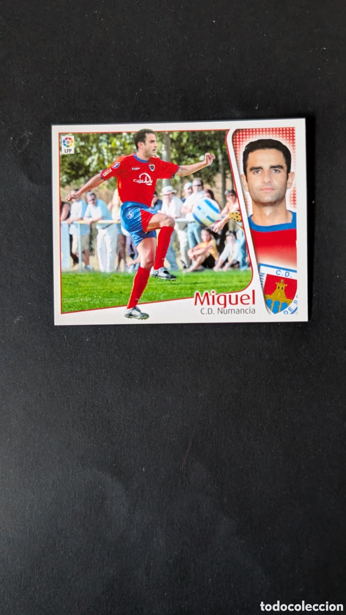 Figurine di Calcio: L1 MIGUEL NUMANCIA FICHAJE 46 LIGA ESTE 2004/05 04 05 NUNCA PEGADO SIN PEGAR