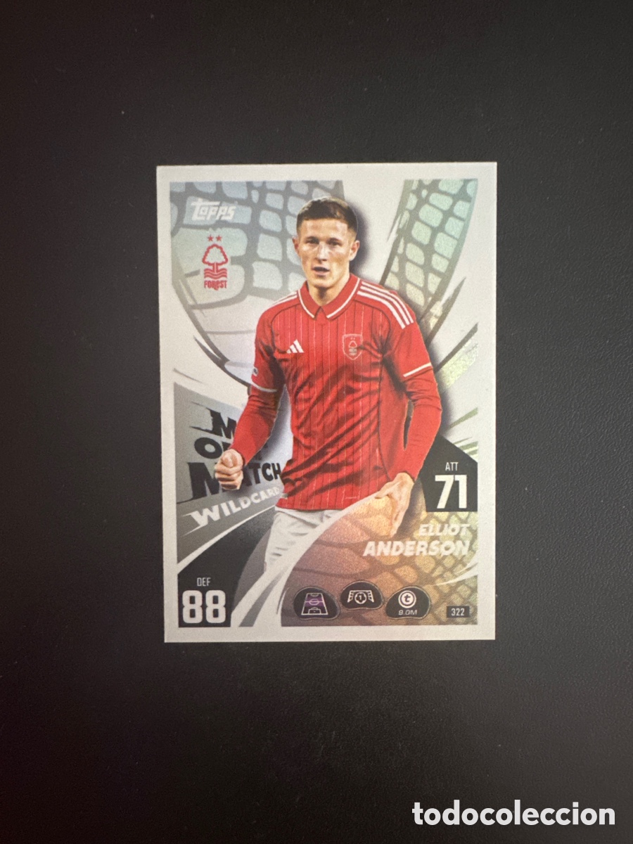 Fu&szlig;ball-Sticker: ANDERSON MAN OF THE MATCH NUMERO 322 MATCH ATTAX 2025 2026