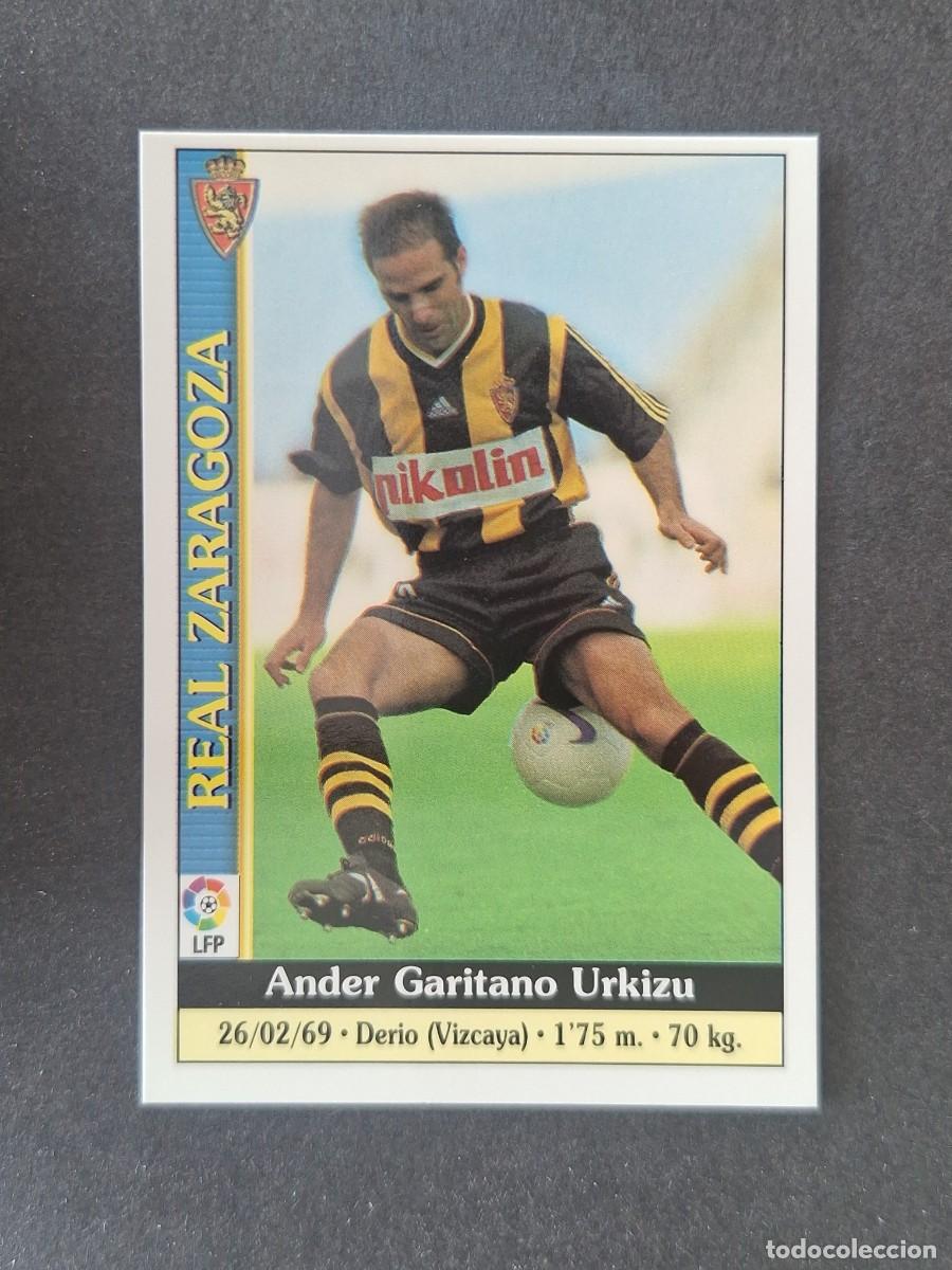 Figurine di Calcio: L1 GARITANO REAL ZARAGOZA 155 MUNDICROMO LAS FICHAS DE LA LIGA 2000 99 00