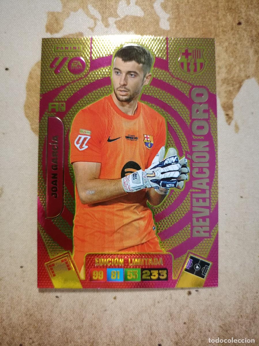 Figurine di Calcio: EDICI&Oacute;N LIMITADA Revelaci&oacute;n Oro JOAN GARC&Iacute;A Adrenalyn 2025-26