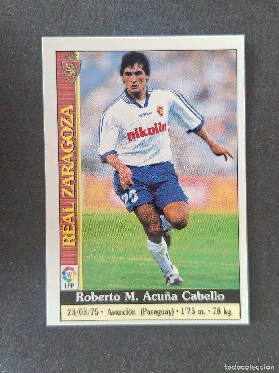 Figurine di Calcio: L1 ACU&Ntilde;A REAL ZARAGOZA 156 MUNDICROMO LAS FICHAS DE LA LIGA 2000 99 00