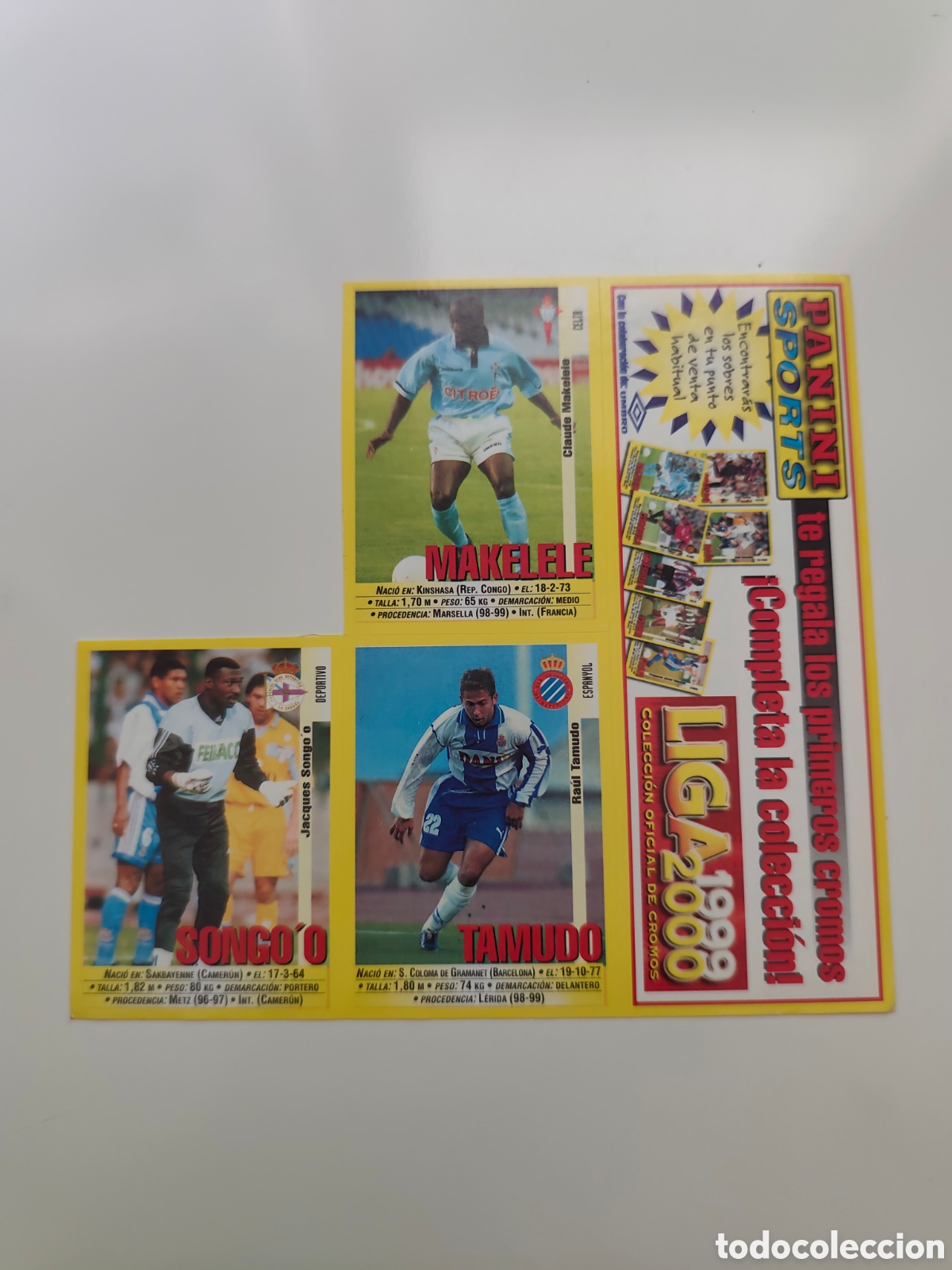 Cromos de Futebol: LAMINA 15/15 PROMOCIONAL PANINI LIGA 1999 2000