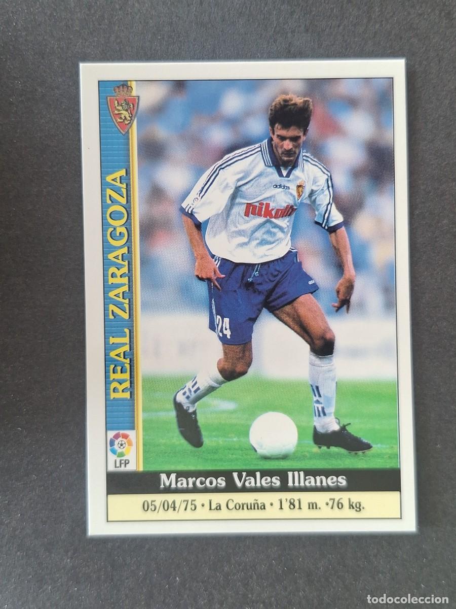 Football Stickers: L1 MARCOS VALES REAL ZARAGOZA 159 MUNDICROMO LAS FICHAS DE LA LIGA 2000 99 00