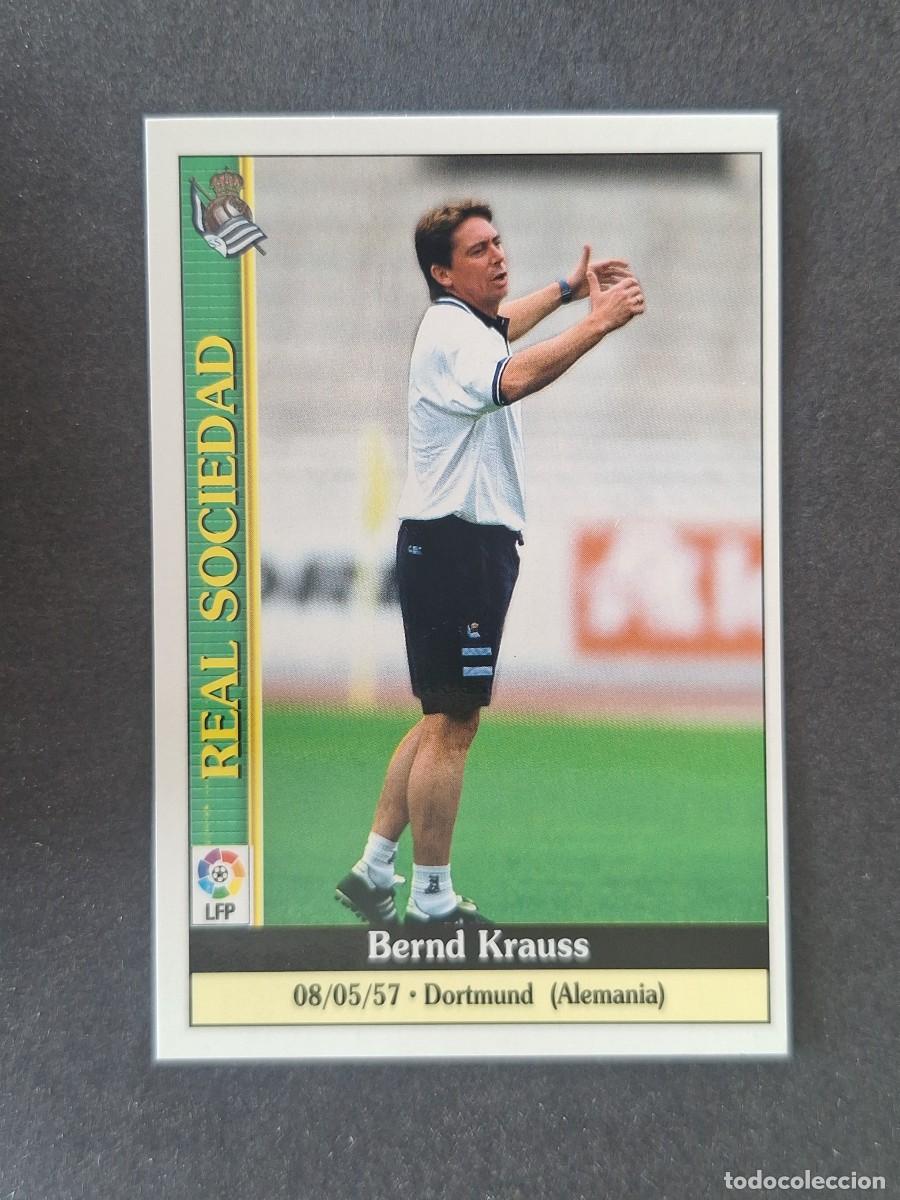 Fu&szlig;ball-Sticker: L1 BERND KRAUSS ENTRENADOR REAL SOCIEDAD 164 MUNDICROMO LAS FICHAS DE LA LIGA 2000 99 00