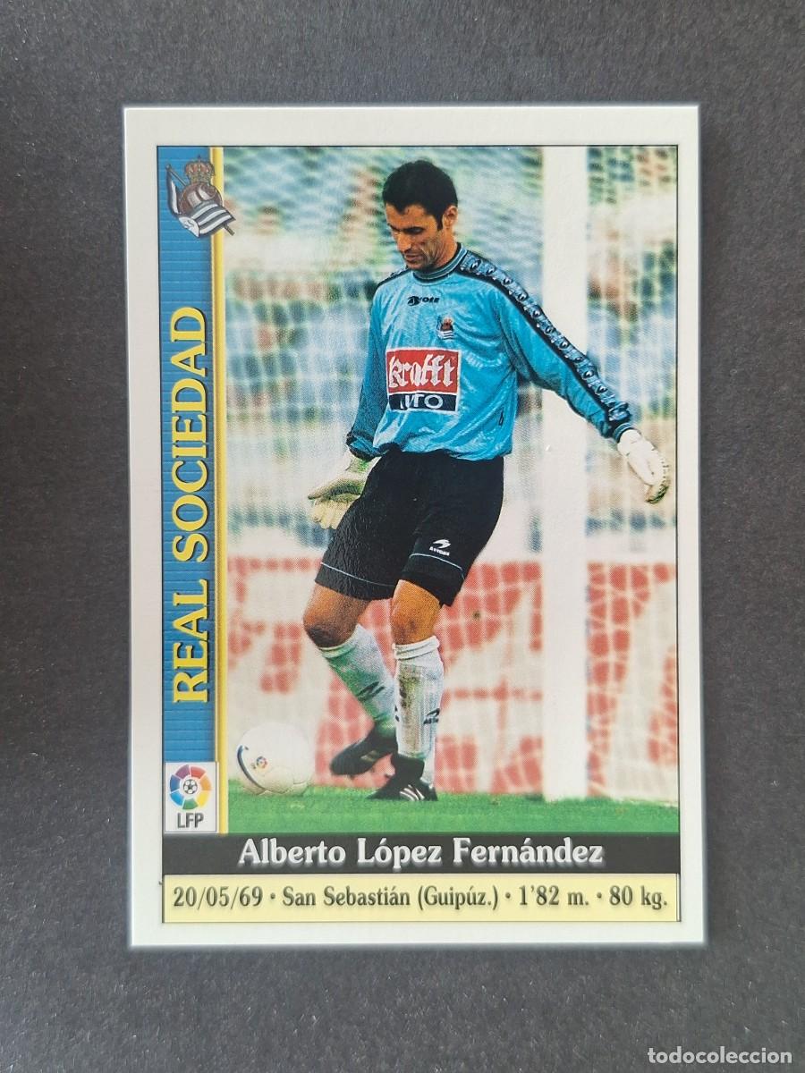 Cromos de f&uacute;tbol: L1 ALBERTO REAL SOCIEDAD 165 MUNDICROMO LAS FICHAS DE LA LIGA 2000 99 00