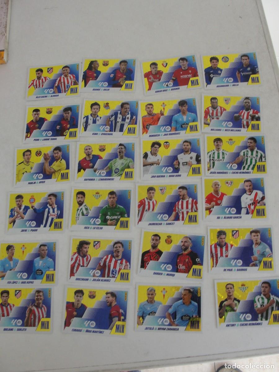 Cromos de f&uacute;tbol: LOTE 24 MIX CROMOS ESTE 2025 2026 / NUEVOS SIN PEGAR NI MANOESEAR - ABRID PARA LISTADO