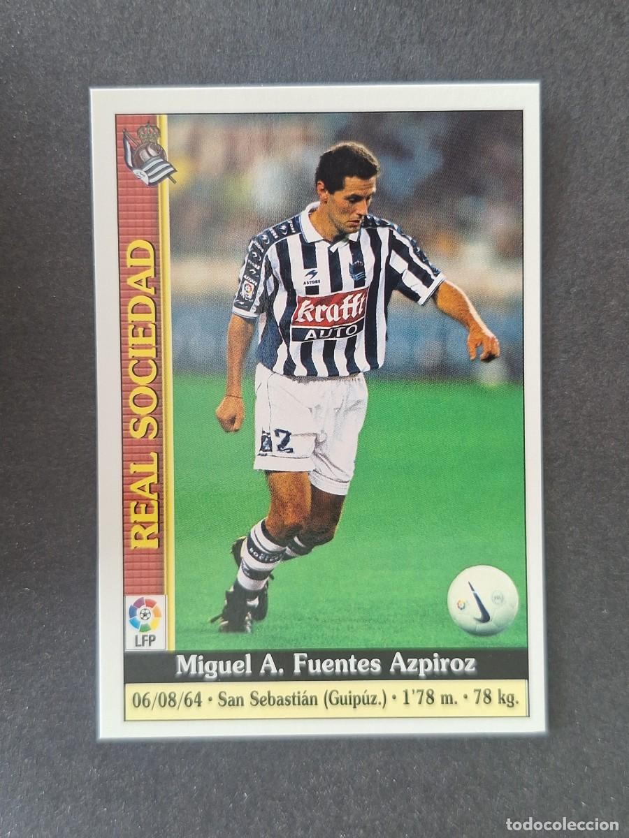Cromos de f&uacute;tbol: L1 FUENTES REAL SOCIEDAD 168 MUNDICROMO LAS FICHAS DE LA LIGA 2000 99 00