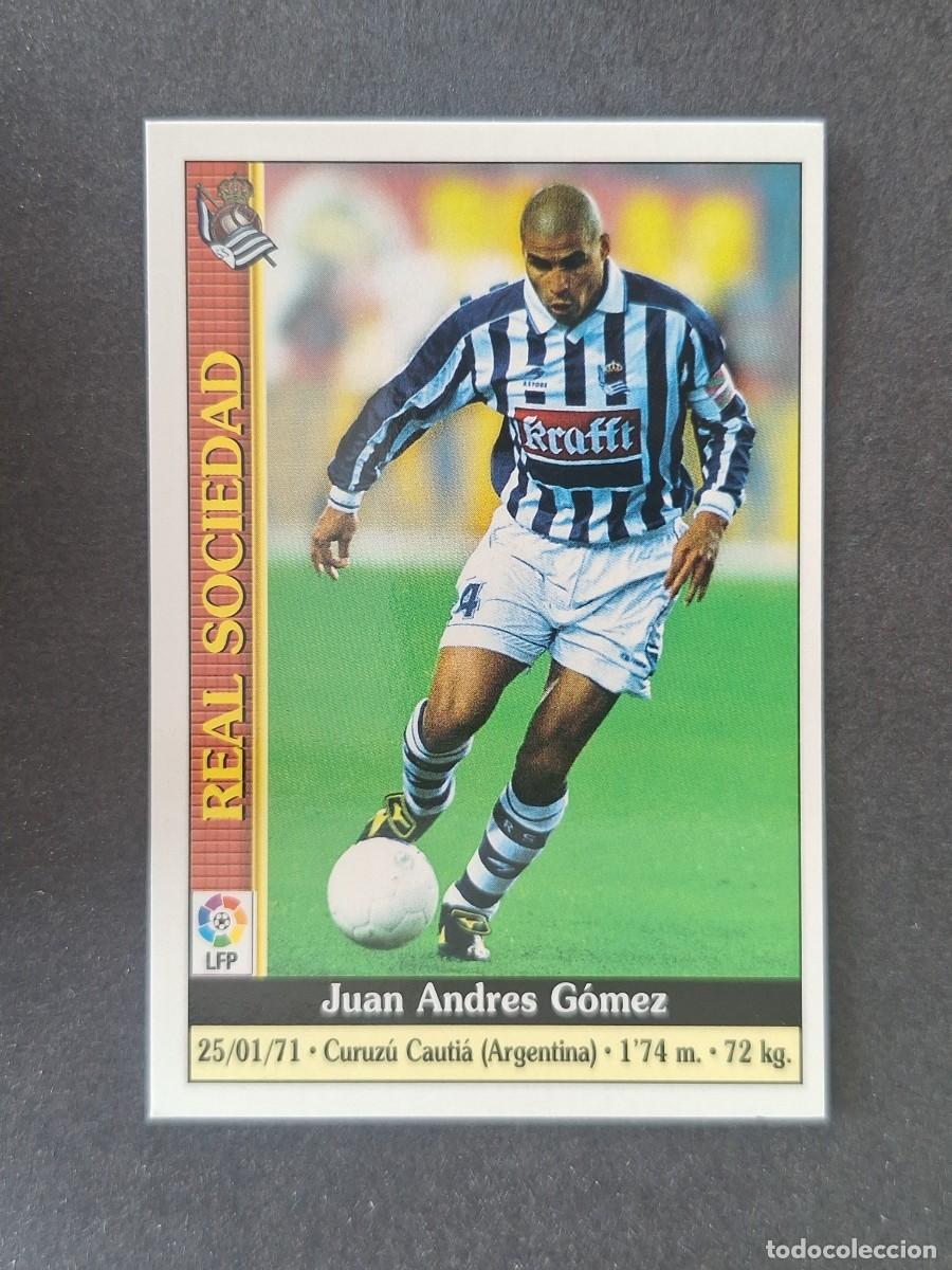 Cromos de f&uacute;tbol: L1 JUAN GOMEZ REAL SOCIEDAD 172 MUNDICROMO LAS FICHAS DE LA LIGA 2000 99 00
