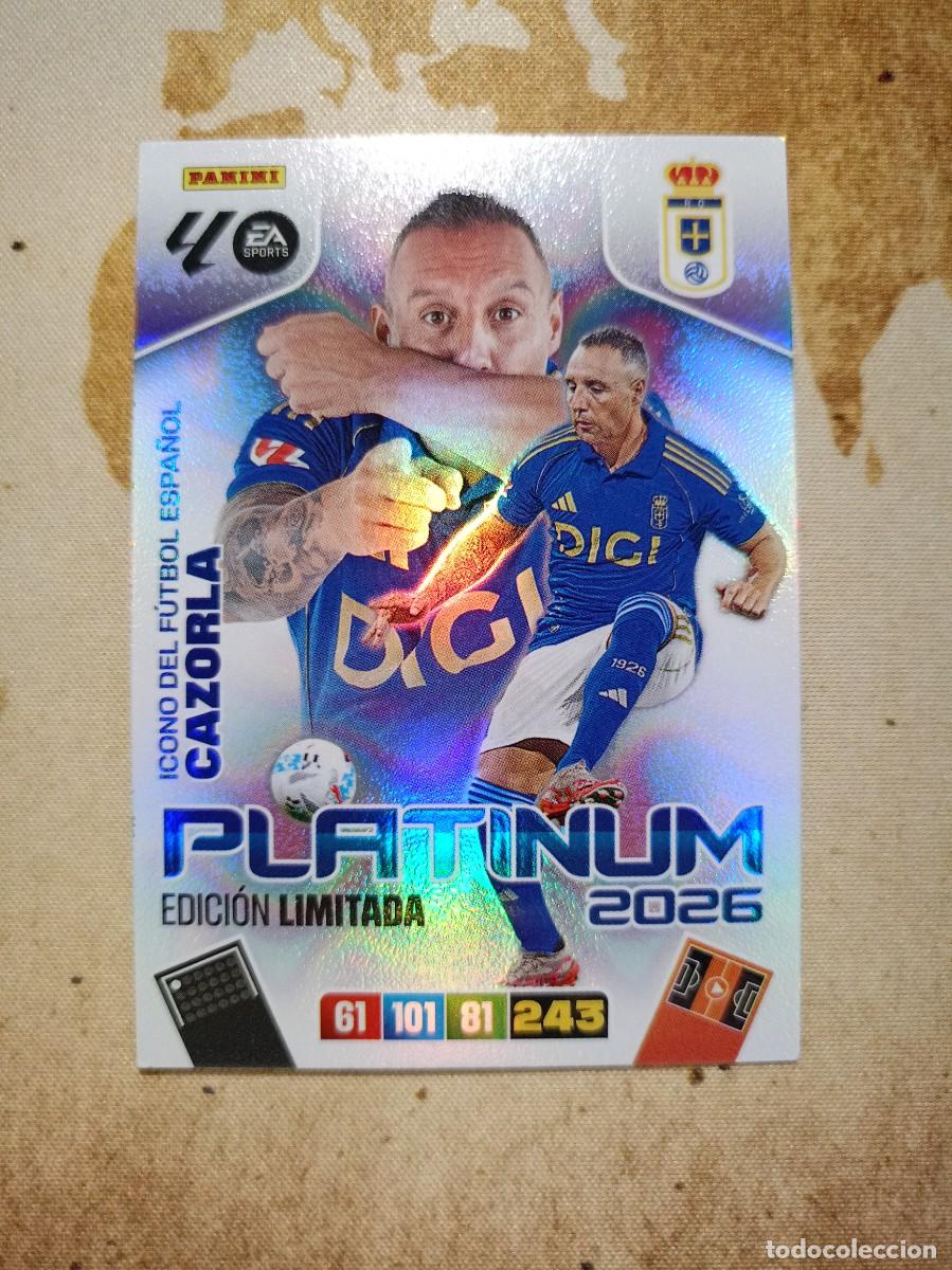 Cromos de f&uacute;tbol: Edici&oacute;n Limitada Platinum 2026 CAZORLA Adrenalyn 2025-26