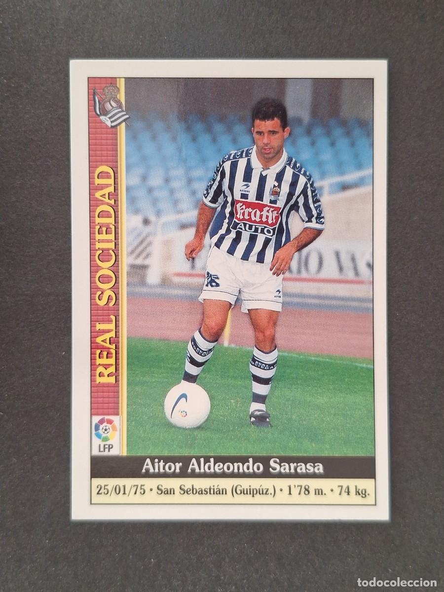 Cromos de Futebol: L1 ALDEONDO REAL SOCIEDAD 180 MUNDICROMO LAS FICHAS DE LA LIGA 2000 99 00