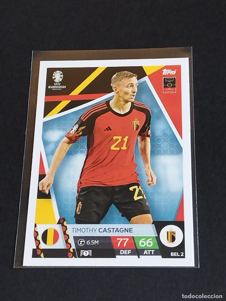 Cromos de Futebol: CASTAGNE #BEL 2 B&Eacute;LGICA - TOPPS EUROCOPA 2024 MATCH ATTAX BELGIUM - UEFA EURO GERMANY 24 BEL2