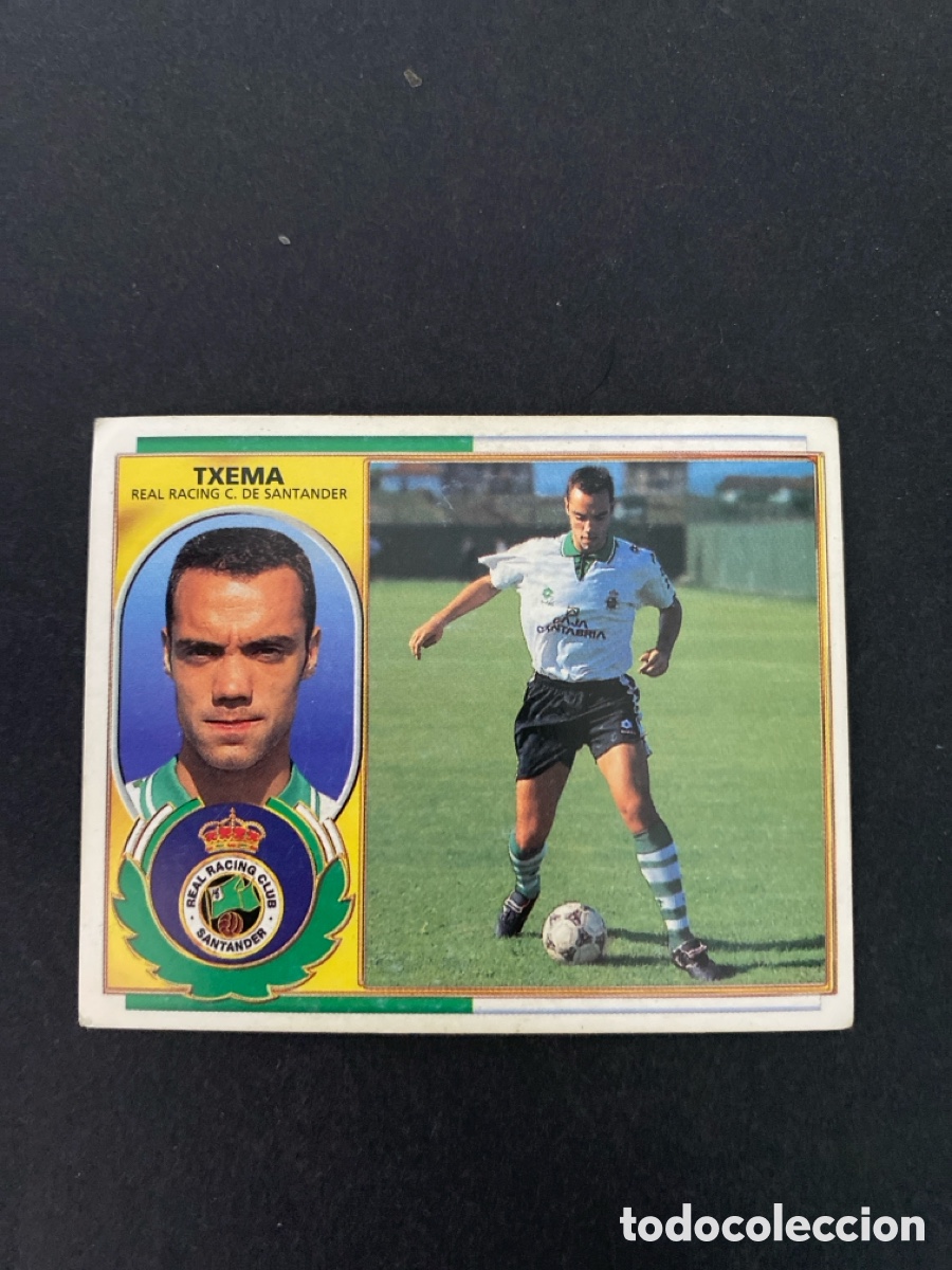 Cromos de Futebol: Cromo liga 96/97 Racing de Santander nunca pegado
