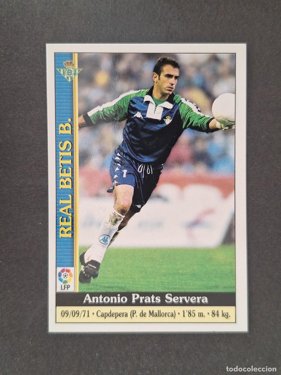 Cromos de f&uacute;tbol: L1 PRATS REAL BETIS BALOMPIE 183 MUNDICROMO LAS FICHAS DE LA LIGA 2000 99 00